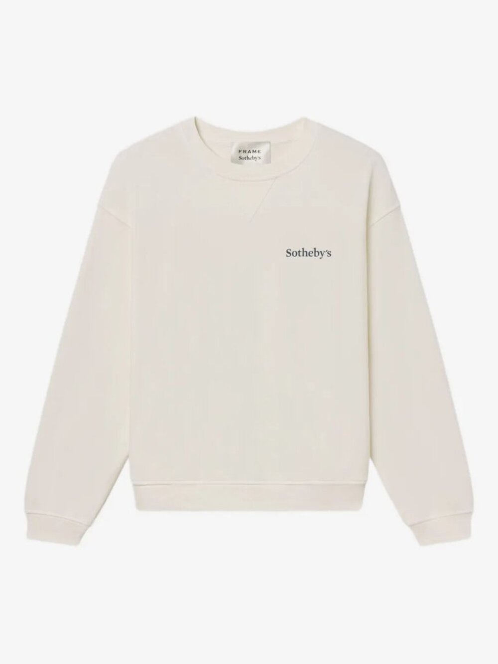 FRAME x Sotheby's Collector Sweatshirt in Cream